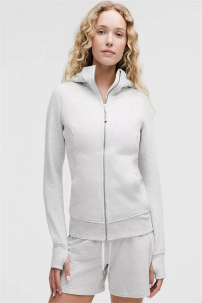 Sudadera con capucha y cremallera completa para mujer Scuba™ *Cepillada
