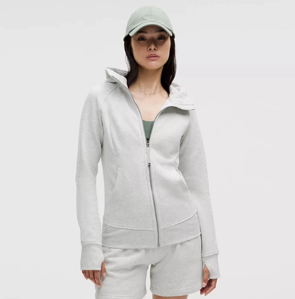 Sudadera con capucha y cremallera completa para mujer Scuba™ *Cepillada