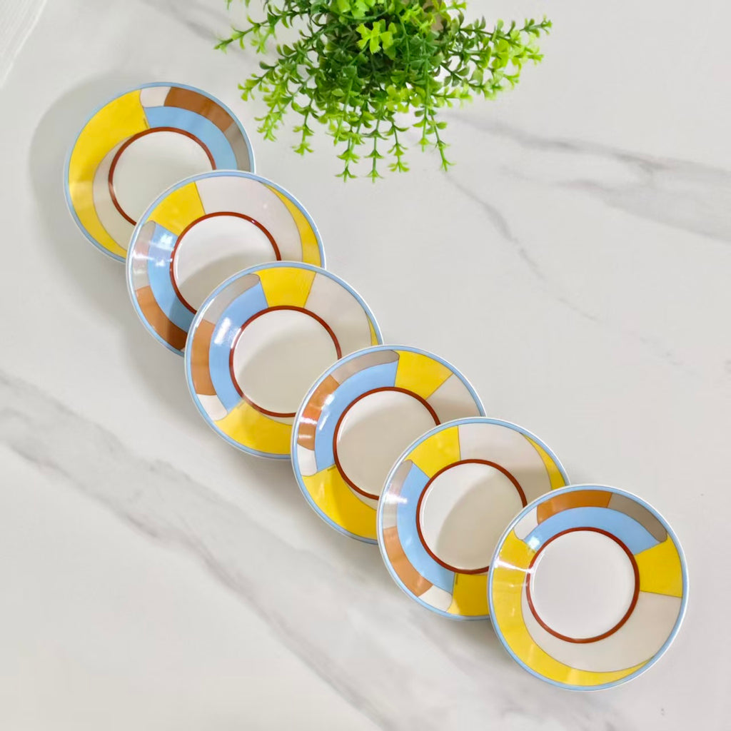 Espresso Cup and Saucer Set (6 Cups &amp; 6 Saucers)