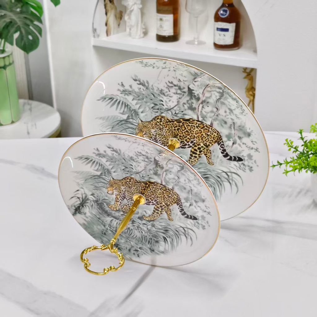 Plates – Leopard Series – Stacked Plates