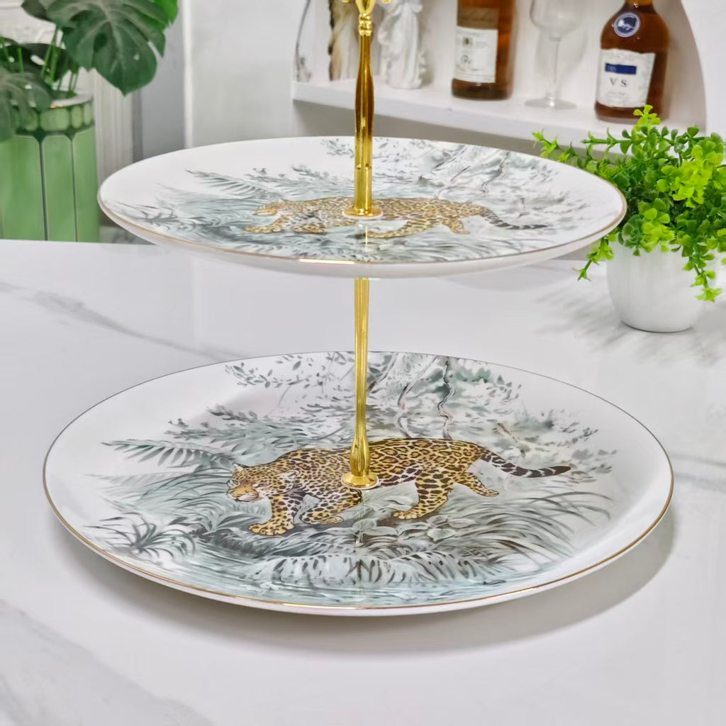 Plates – Leopard Series – Stacked Plates
