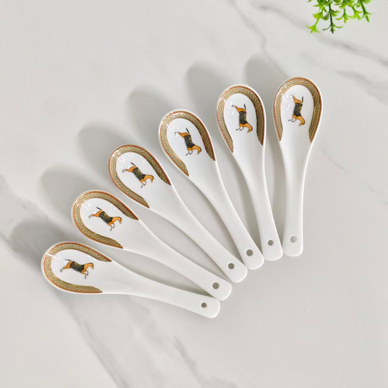 Ciotole – "Cuihua" – Set di 6 ciotole e 6 cucchiai