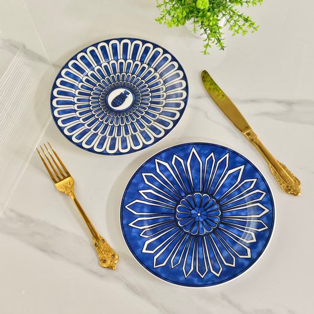 Two-Plate Set – [Sword Pattern + Blue Seal]