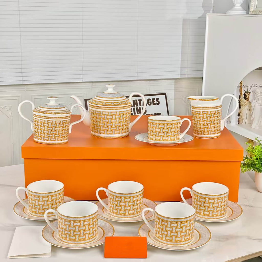 【Mosaico oro】【Set caffè 15 pezzi】