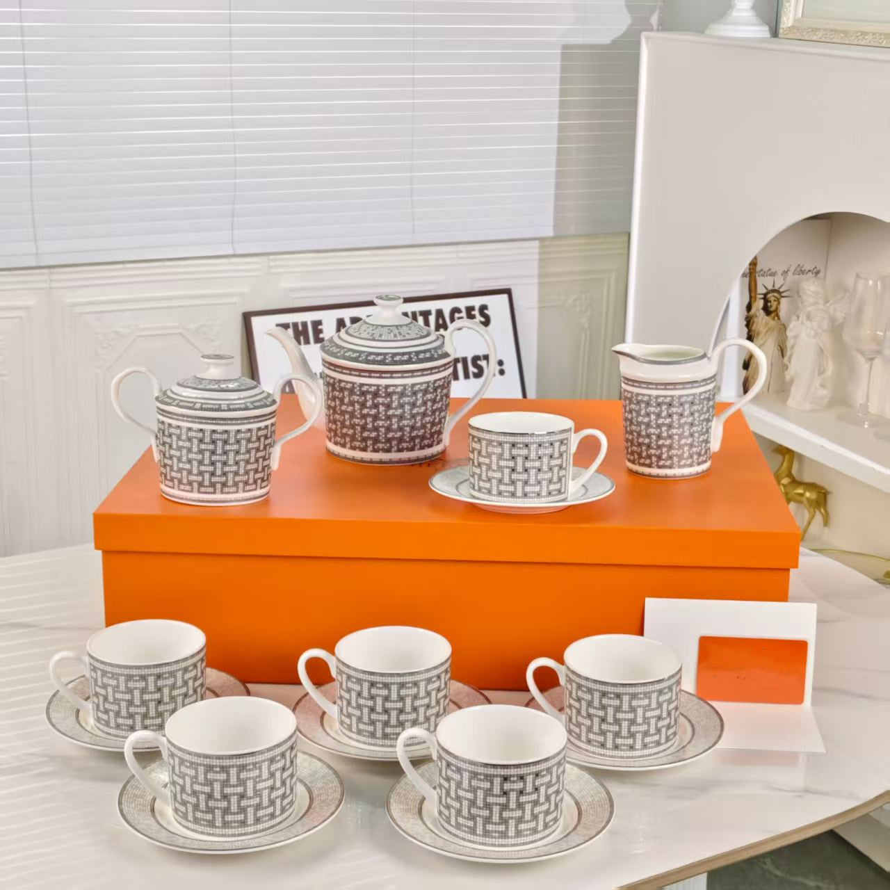 Nuovo Arrivo – [Mosaico Grigio] [Set Caffè 15 pezzi]