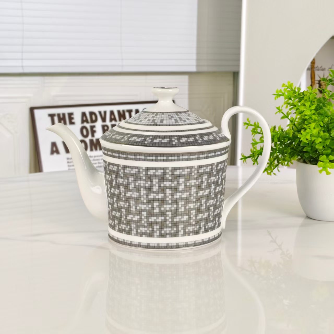 Nuovo Arrivo – [Mosaico Grigio] [Set Caffè 15 pezzi]