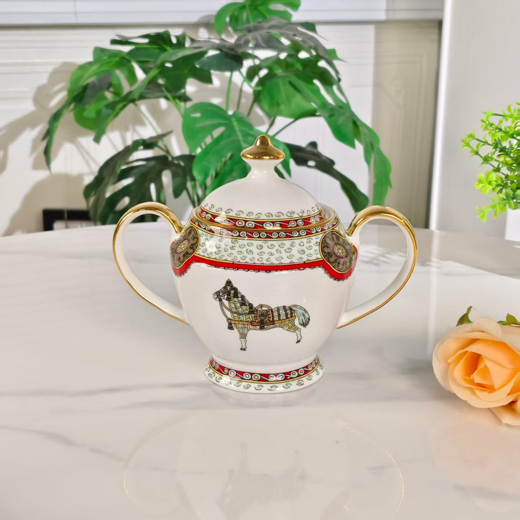 Nuovo Arrivo: [Pedestal Yellow Horse] – Servizio da Caffè 15 Pezzi
