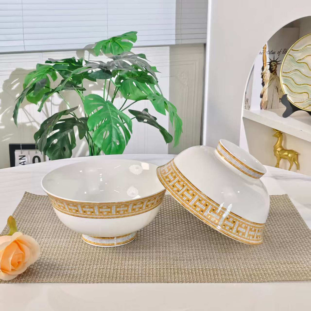 New Product – 7-Inch Double-Sided Bowl – [Golden Horse-Drawn Carriage]