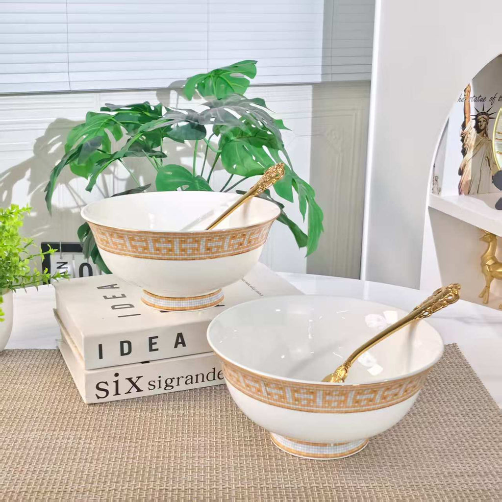 New Product – 7-Inch Double-Sided Bowl – [Golden Horse-Drawn Carriage]