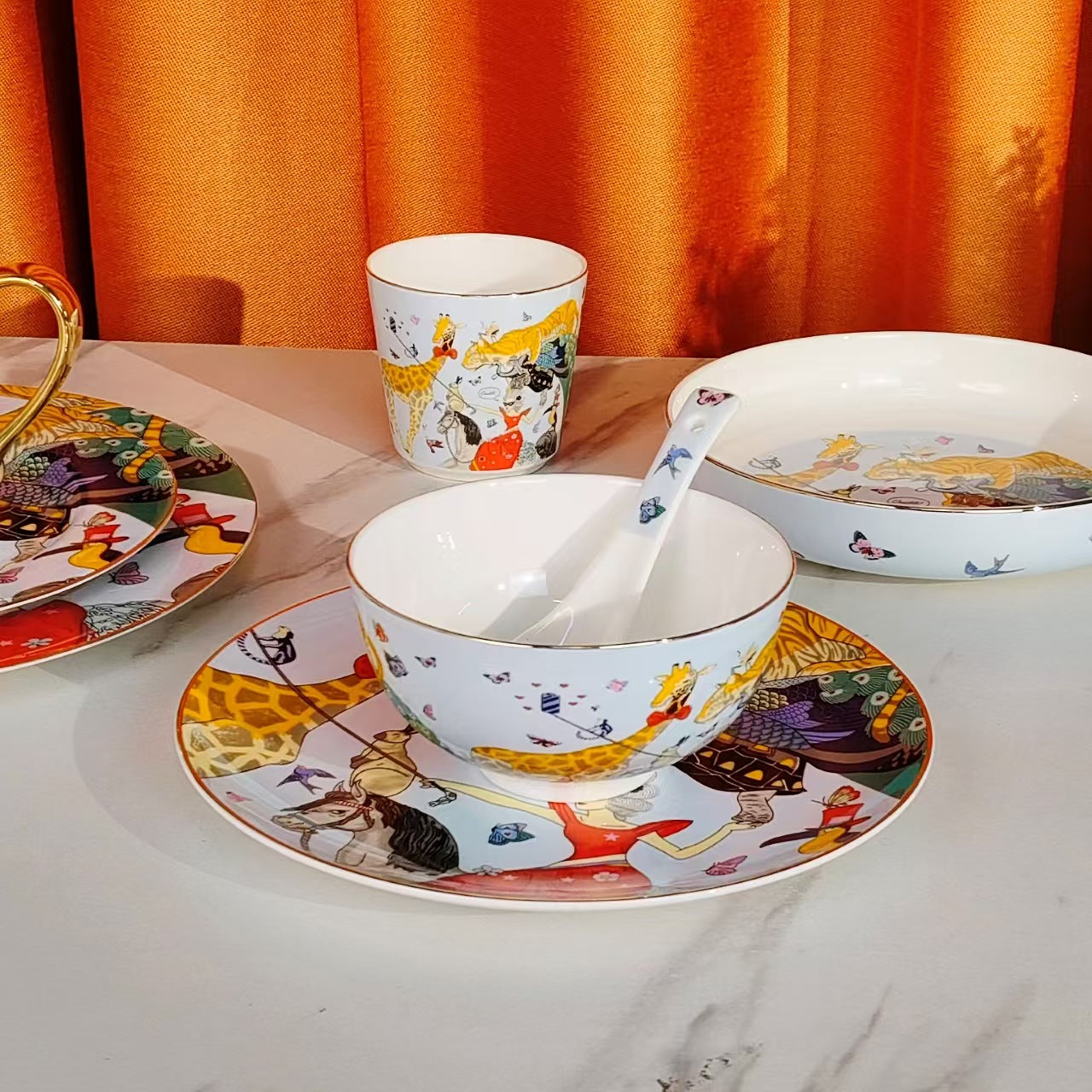 Servizio da Tavola di Lusso | [Dream Circus Collection] Set da 36 Pezzi