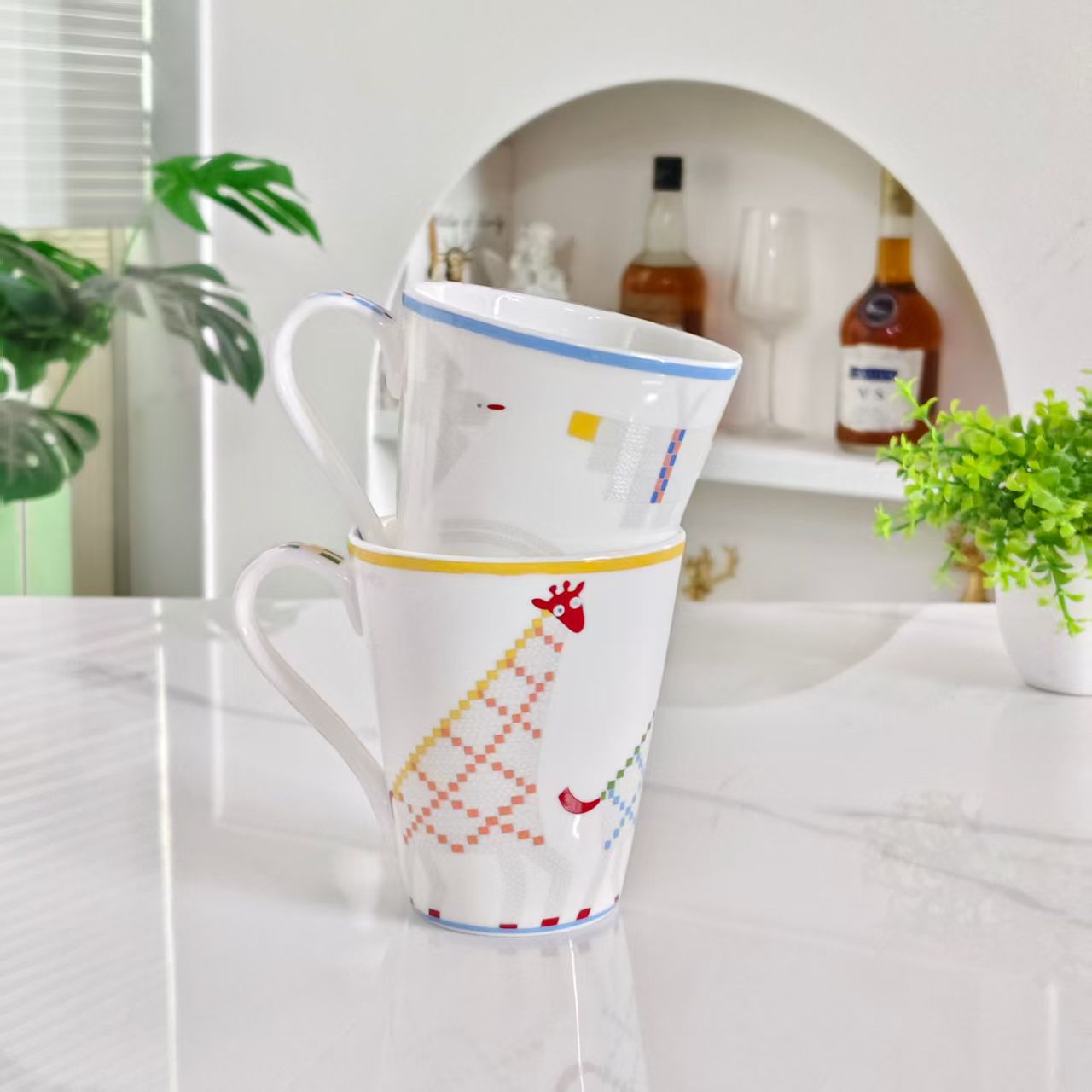 Cups – Double Mug Set (Lithograph Print)