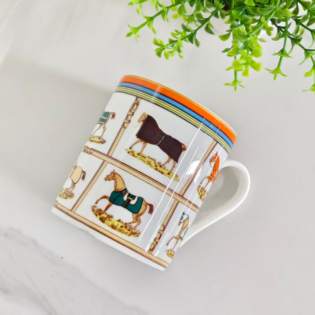 "Ten Fine Steeds" Mug – Leather Box Set