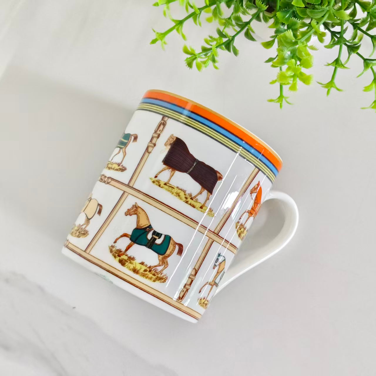 "Ten Fine Steeds" Mug – Leather Box Set