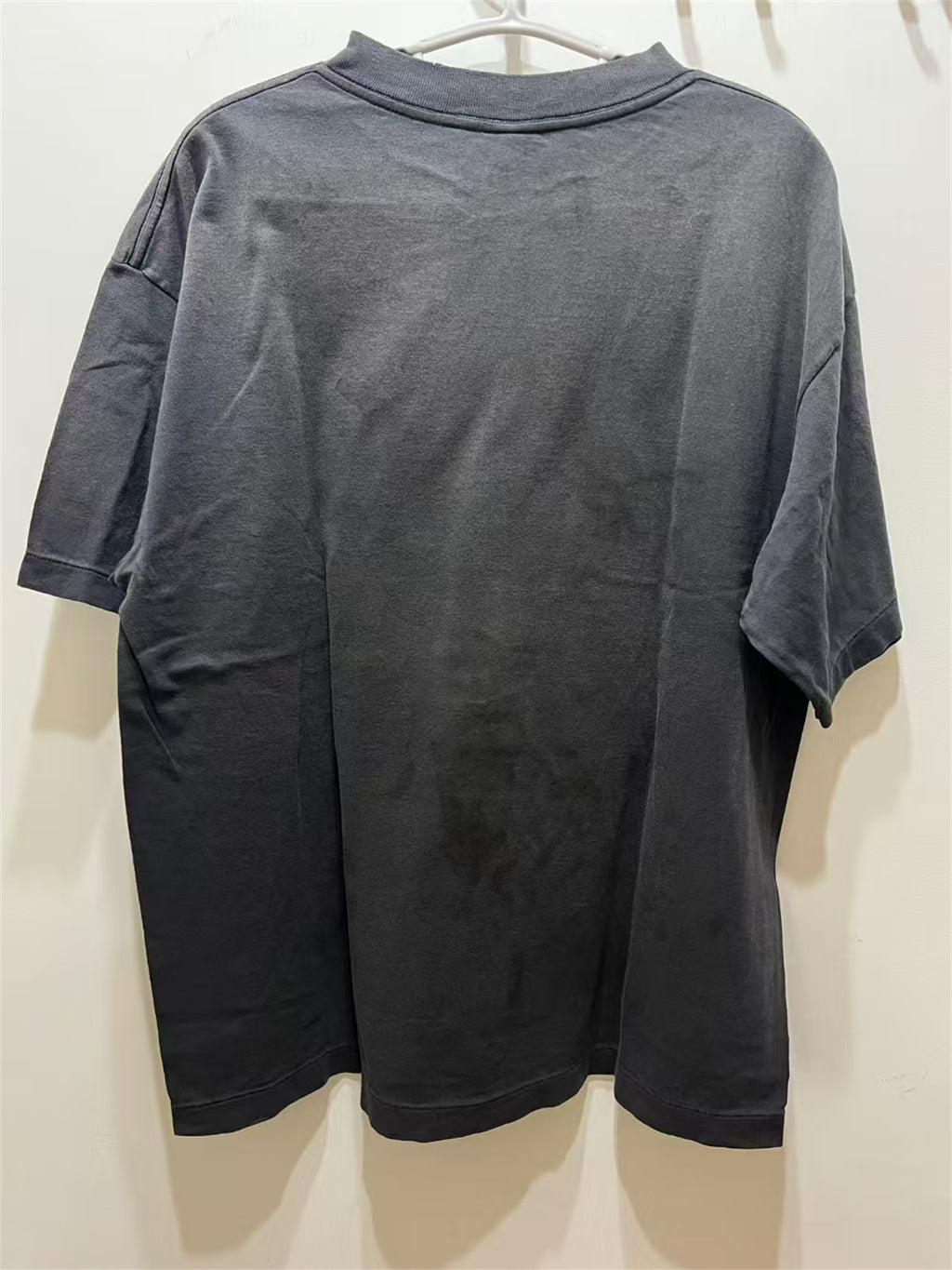 MSAINTM Smurf Print Washed & Distressed Tubular T-Shirt
