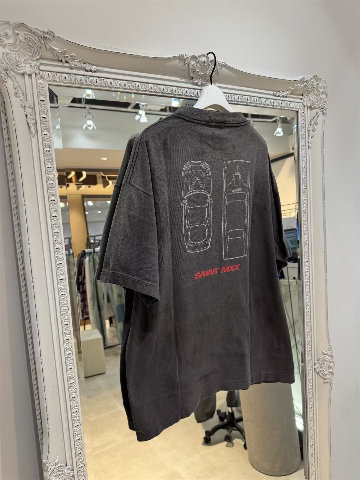 MSAINTM Collaboration Washed & Distressed Tubular T-Shirt