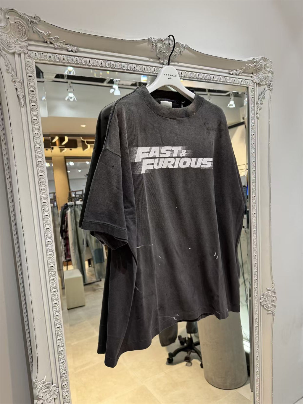 MSAINTM Collaboration Washed & Distressed Tubular T-Shirt