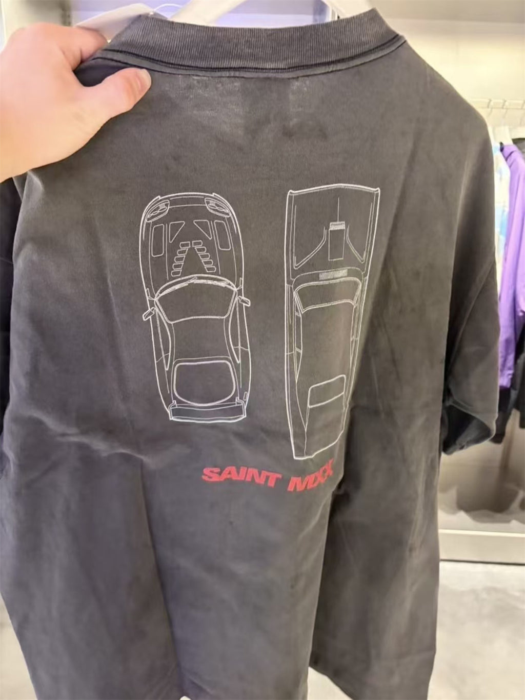 MSAINTM Collaboration Washed & Distressed Tubular T-Shirt