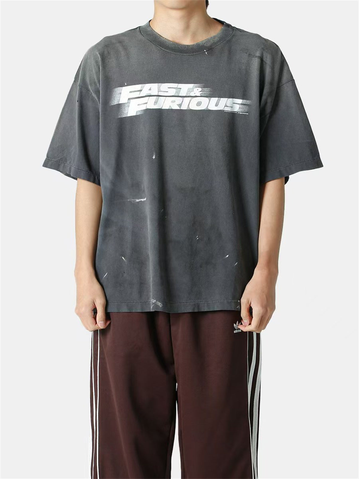 MSAINTM Collaboration Washed & Distressed Tubular T-Shirt