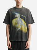 MSAINTM anime character. Tubular-knit T-shirt featuring a large-scale Conley-style print and a washed, distressed finish.（副本）