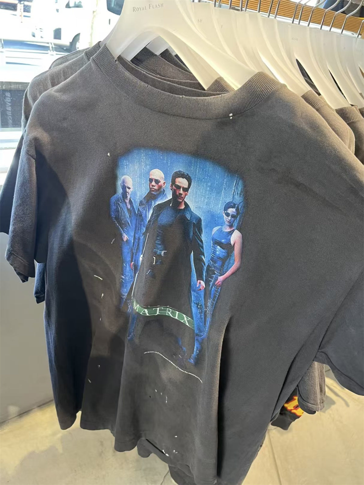 SAINT Mxxxxxx X The Matrix Collaboration Washed-Finish Boxy T-Shirt