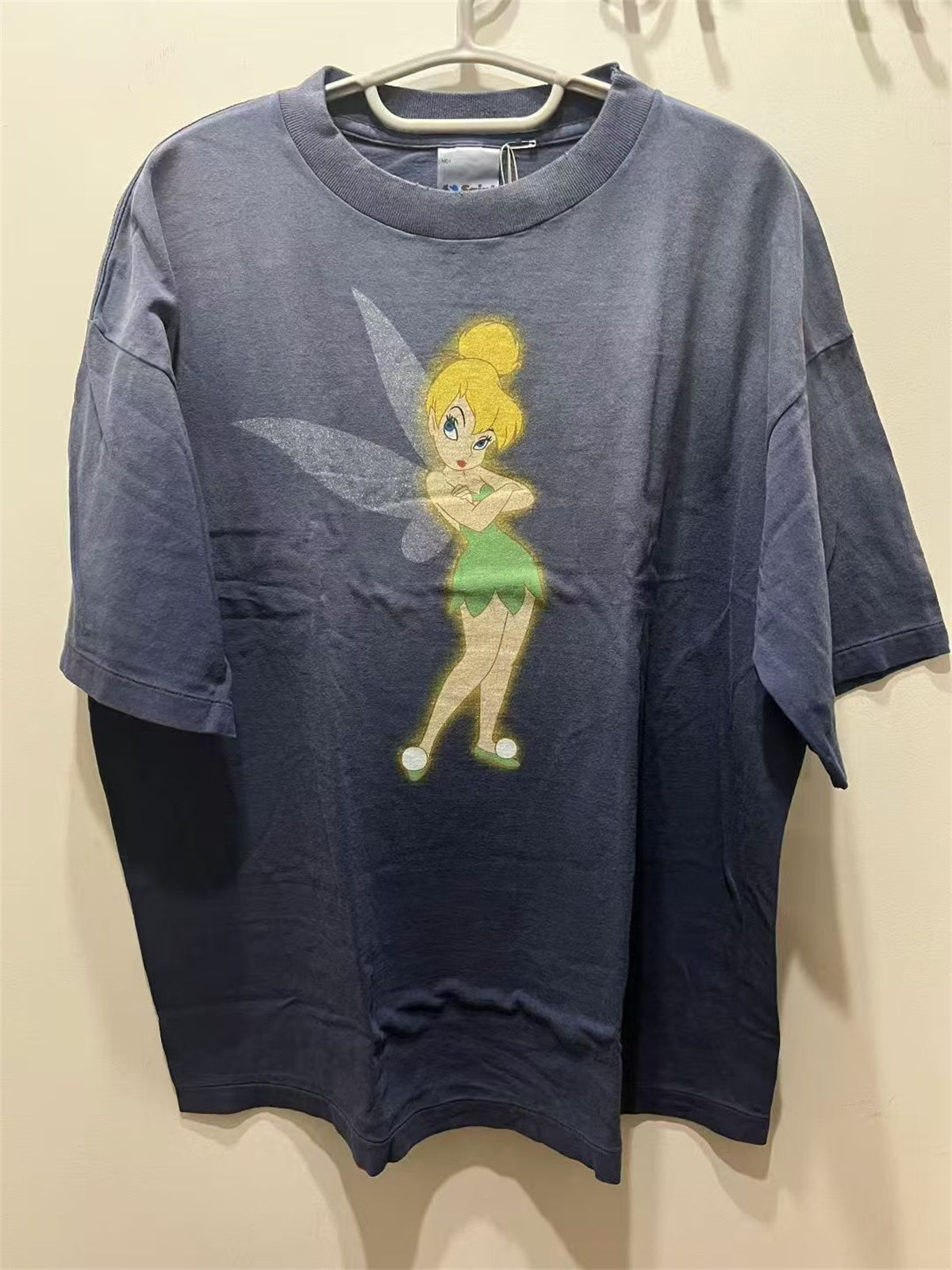SAINT Mxxxxxx Floral Fairy Graphic Washed Distressed T-Shirt