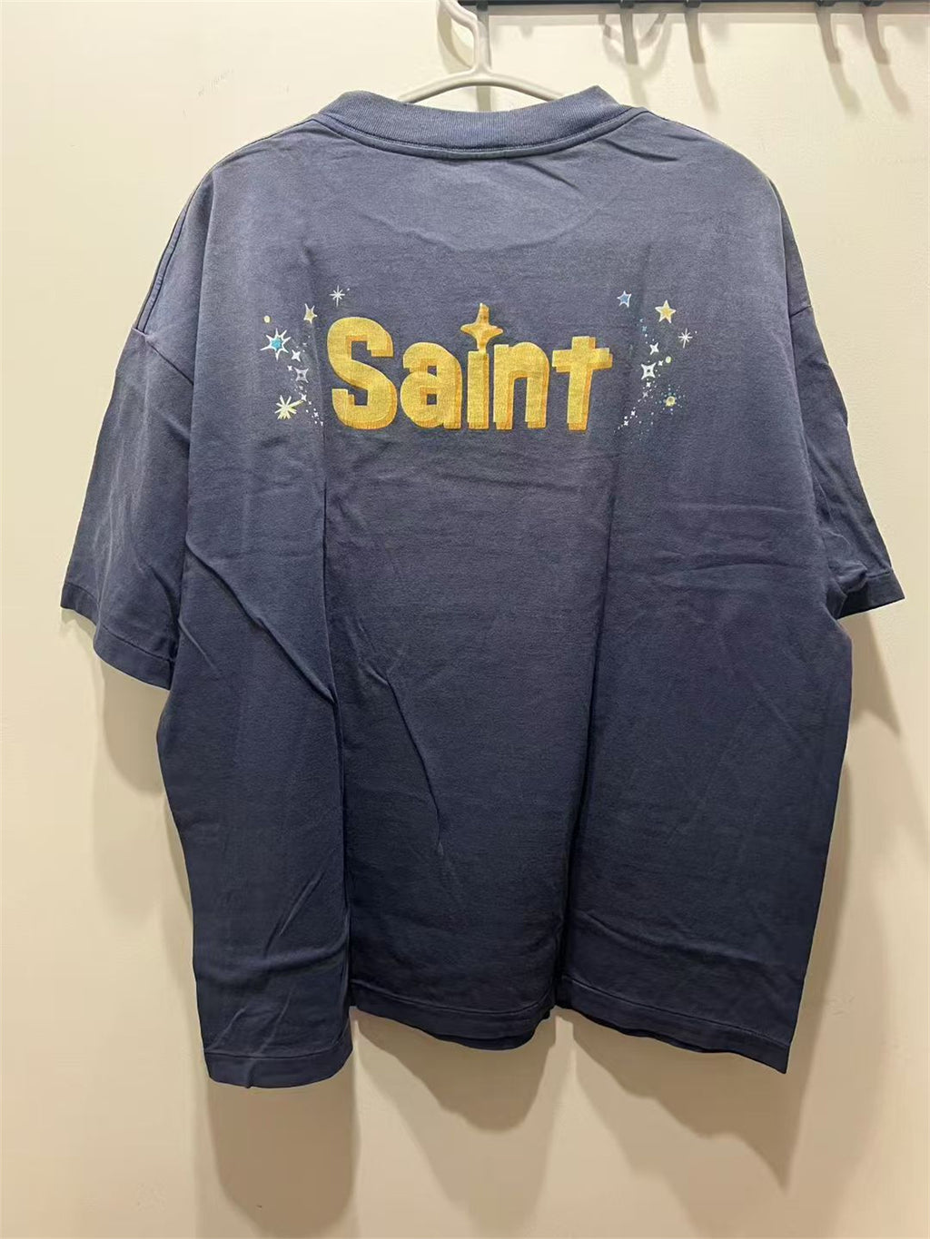 SAINT Mxxxxxx Floral Fairy Graphic Washed Distressed T-Shirt
