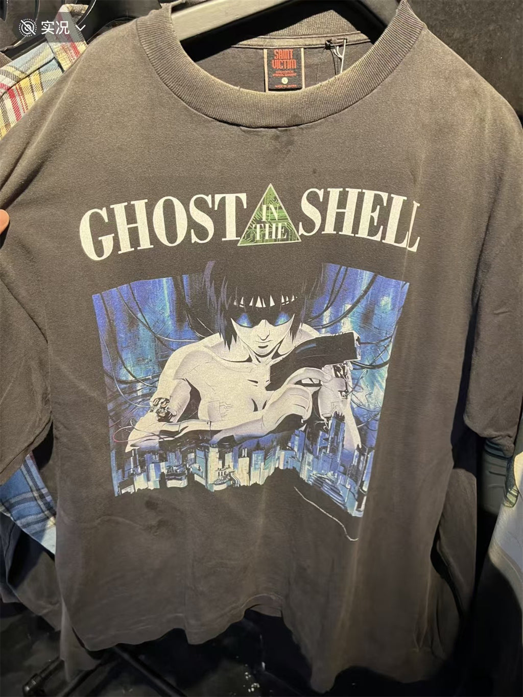 SAINT Mxxxxxx Ghost in the Shell Washed-Finish Tubular T-Shirt