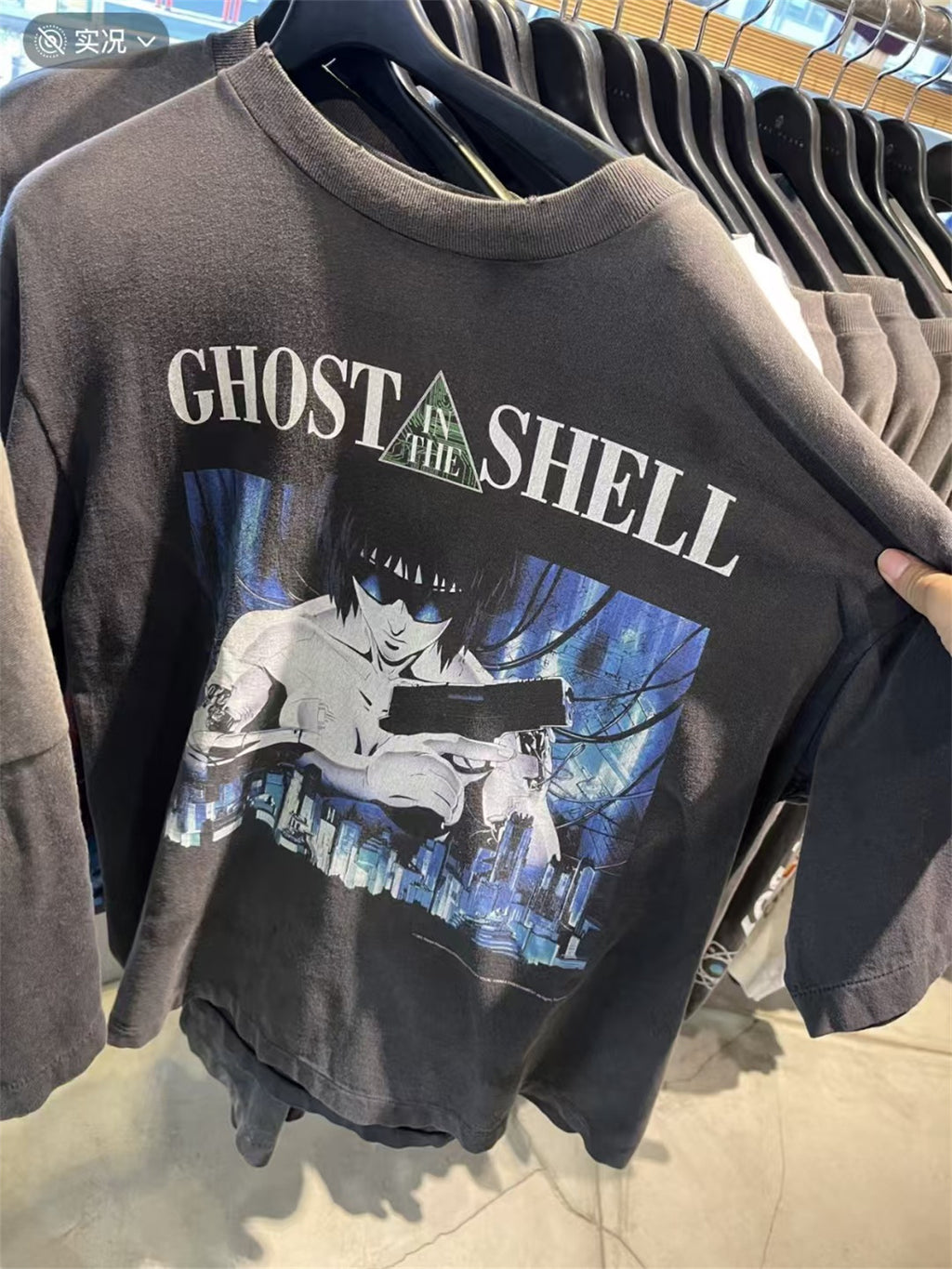 SAINT Mxxxxxx Ghost in the Shell Washed-Finish Tubular T-Shirt