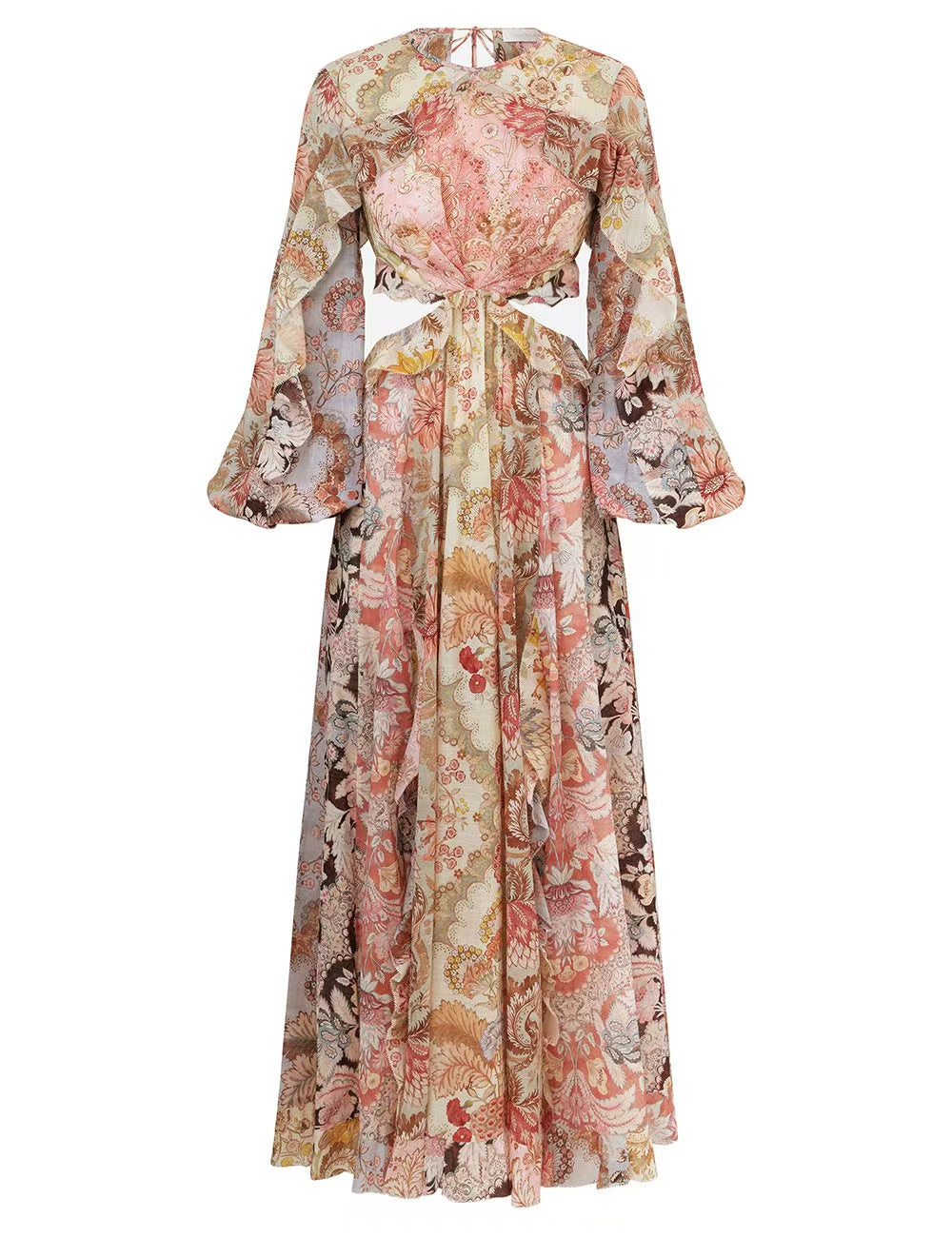 Round-neck slit maxi dress – Resort ready-to-wear collection