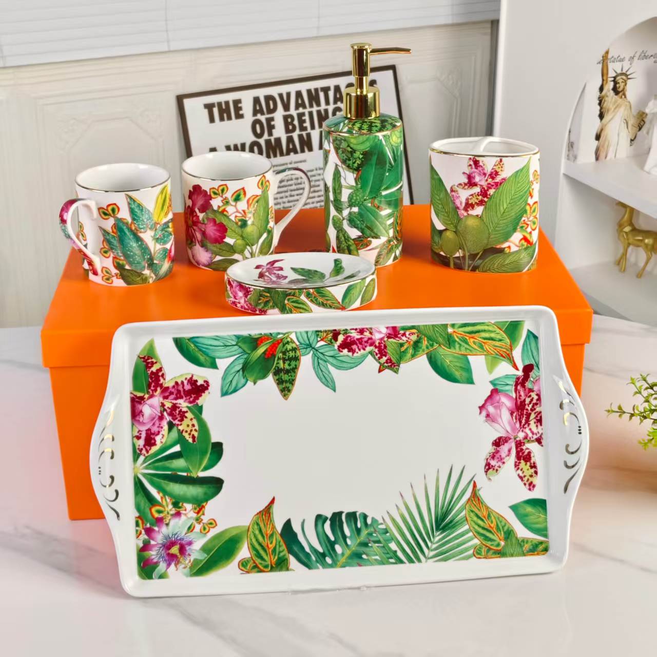 New Product: "Rainforest" Series 6-Piece Bathroom Set