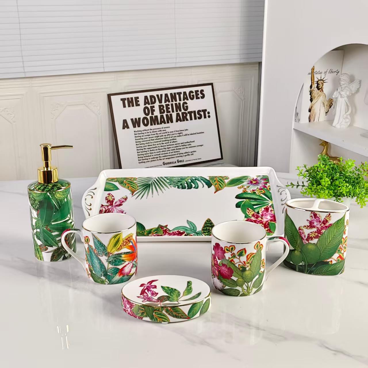 New Product: "Rainforest" Series 6-Piece Bathroom Set