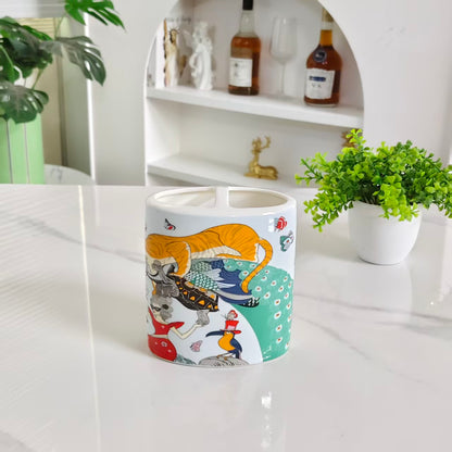 Badezimmer-Accessoires – „Traumzirkus“ – 6-teiliges Set