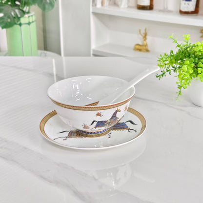Tableware Set (36 Pieces) – "Cuihua" Floral Pattern