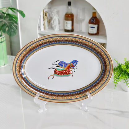 Tableware Set (36 Pieces) – "Cuihua" Floral Pattern