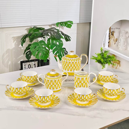 New Arrival – [Sunshine  15-Piece Coffee Set]