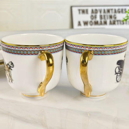 Nuovo Arrivo – "Noble Lady" – Set Tazza e Piattino (Coppia)