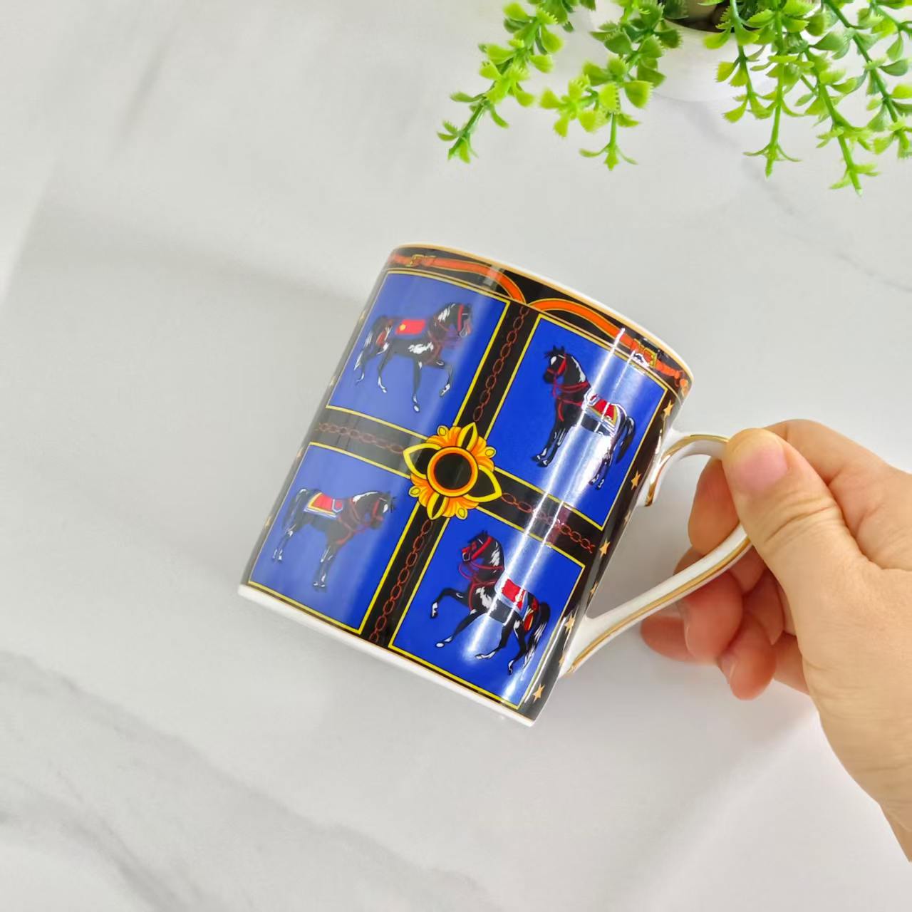 Tasse "Star-Shine" (mit Lederbox)
