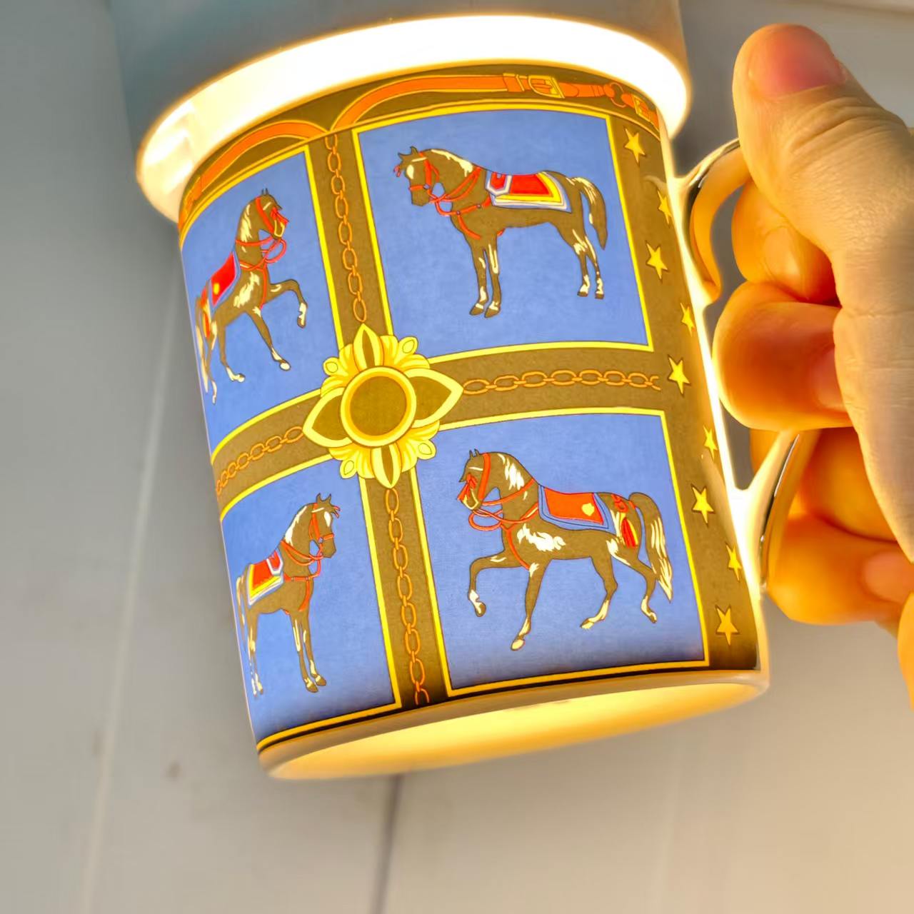 Tasse "Star-Shine" (mit Lederbox)