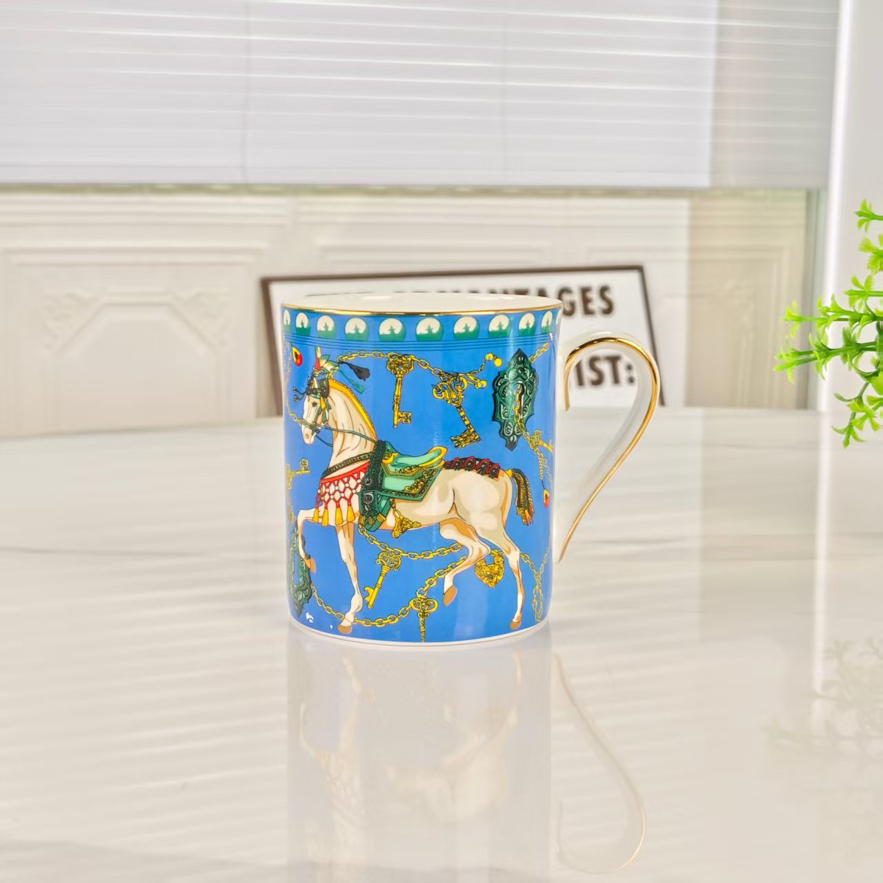Neues Produkt – "Galloping on the Breeze" – Tasse