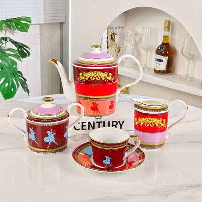 Nuovo Arrivo: [Pedestal Yellow Horse] – Servizio da Caffè 15 Pezzi