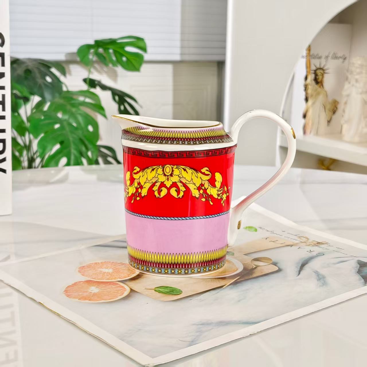 Nuovo Arrivo: [Pedestal Yellow Horse] – Servizio da Caffè 15 Pezzi