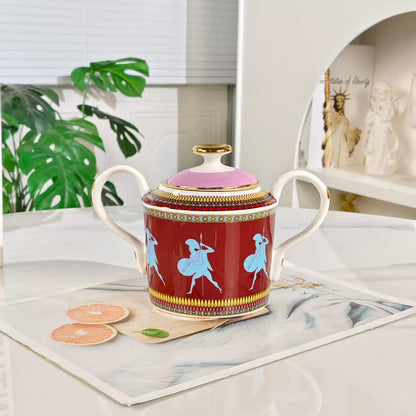 Nuovo Arrivo: [Pedestal Yellow Horse] – Servizio da Caffè 15 Pezzi