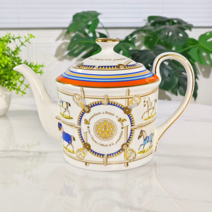 Neu eingetroffen: [Sockel gelbes Pferd] – 15-teiliges Kaffeeservice
