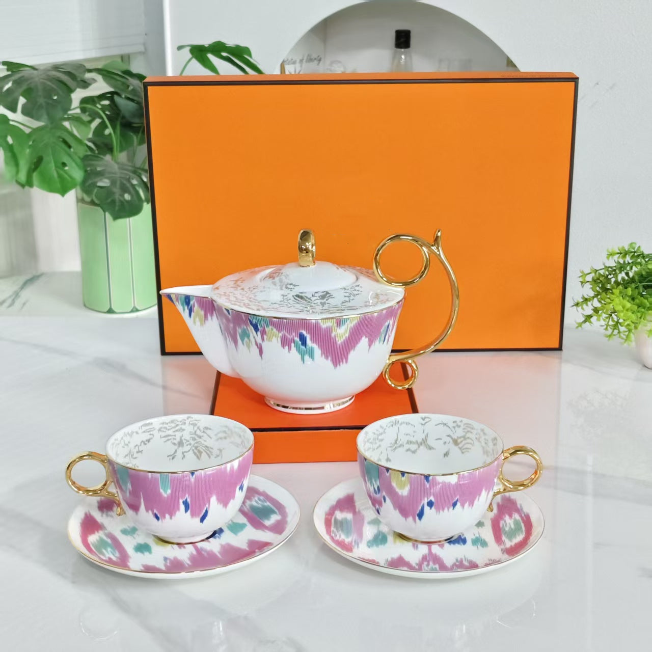 Nuovo Arrivo: "Scettro Arancio" – Servizio da Caffè da 15 Pezzi