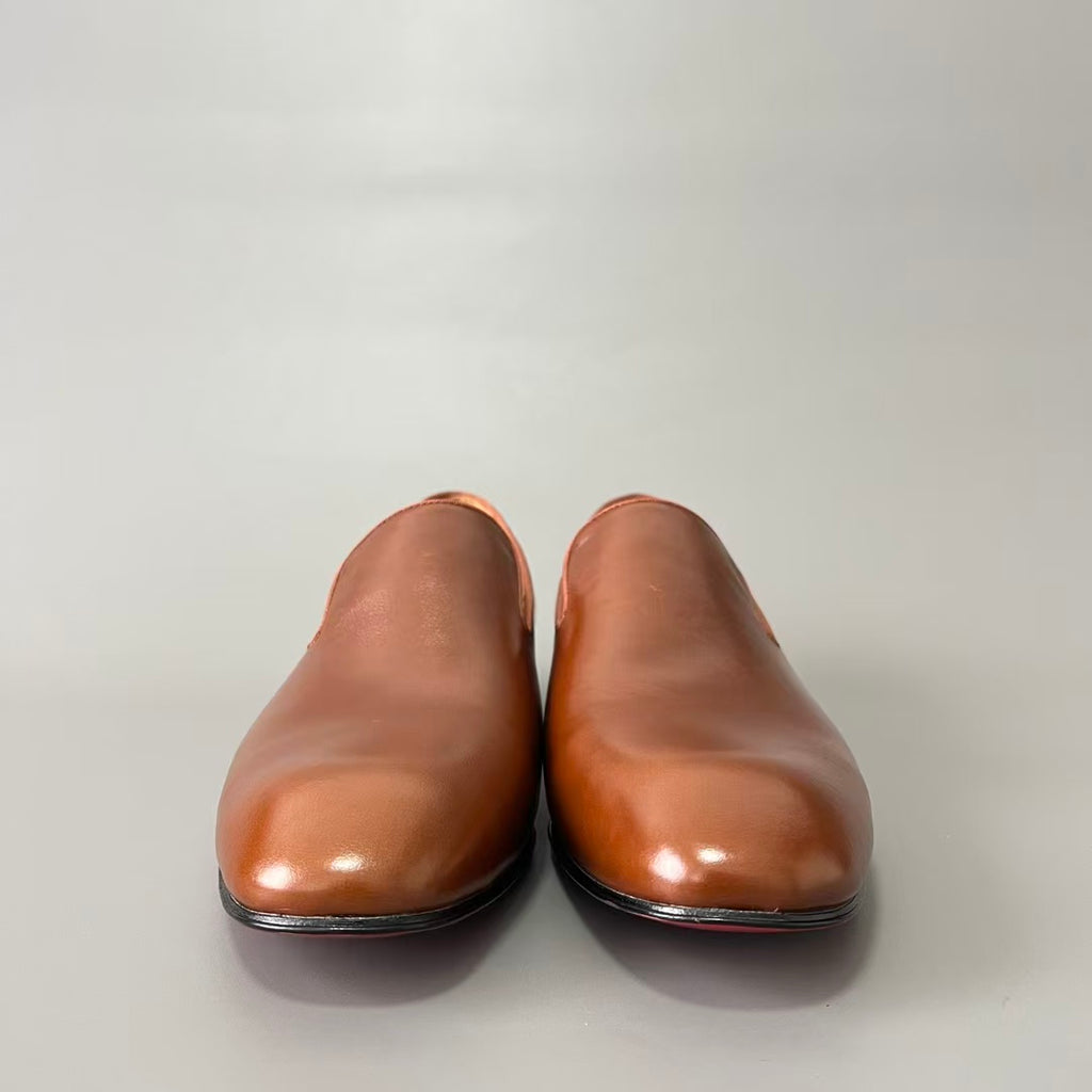 CL 【Red Sole】Greggo Men's Casual Leather Shoes – Brown.