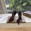 CL 【Red Sole】Patent leather T-strap high heels