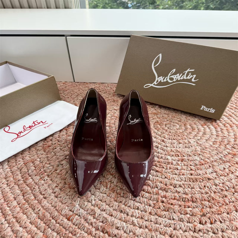 CL 【Red Sole】So Kate patent leather pointed-toe high heels