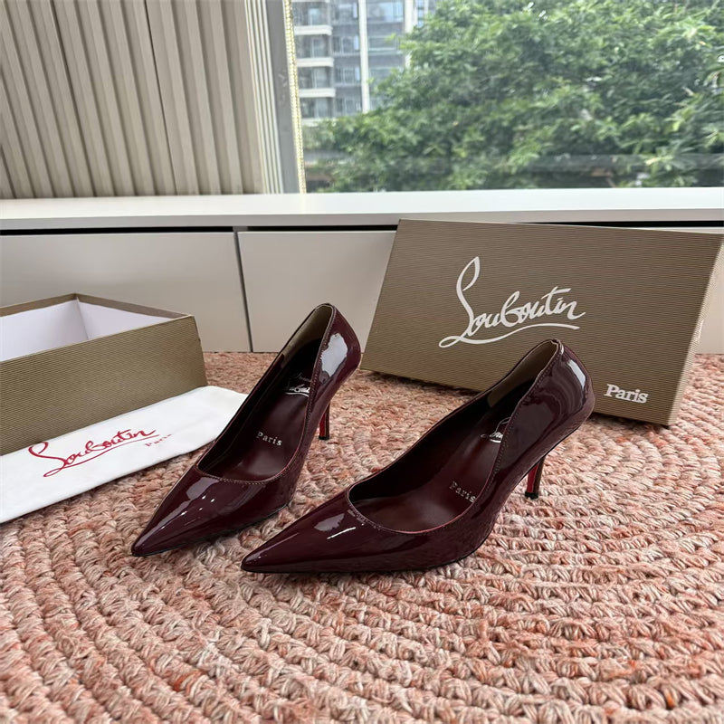 CL 【Red Sole】So Kate patent leather pointed-toe high heels