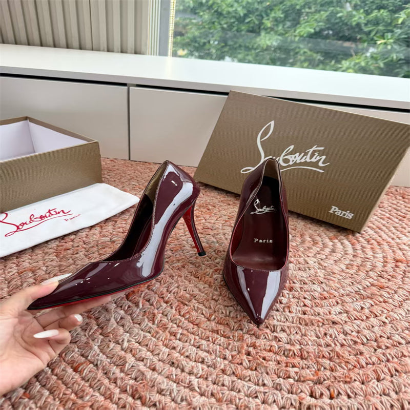 CL 【Red Sole】So Kate patent leather pointed-toe high heels