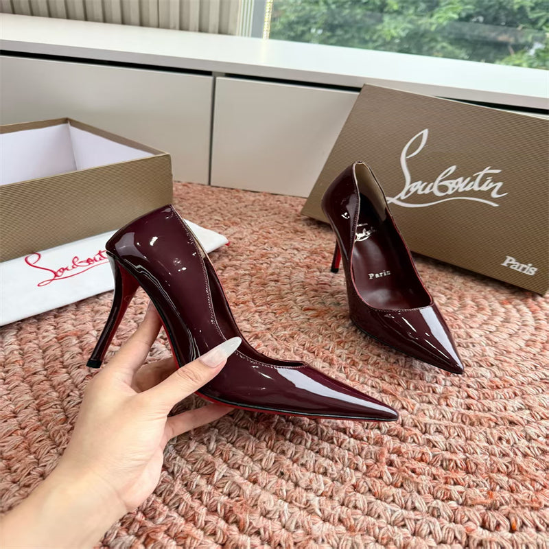 CL 【Red Sole】So Kate patent leather pointed-toe high heels